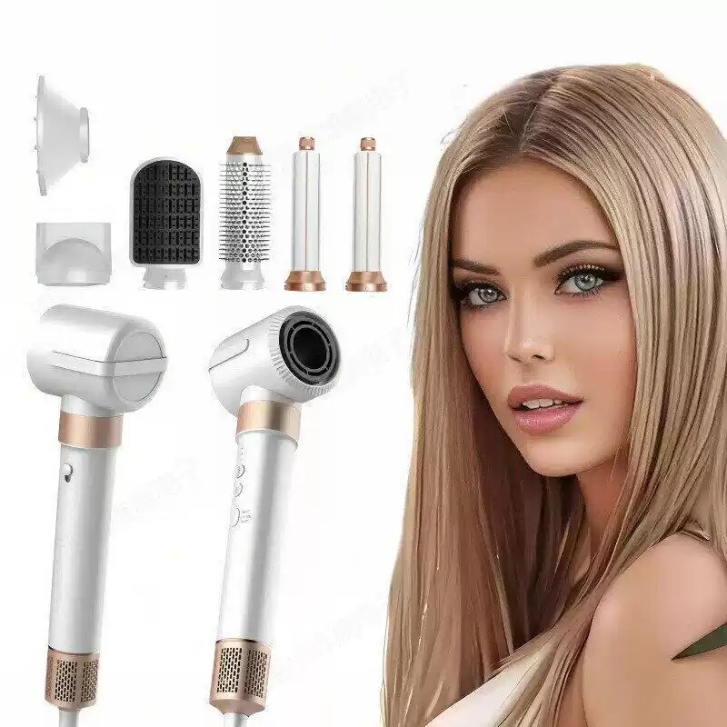 Hair Curling Wand - 7-in-1 Multifunctional High-Speed Hair Dryer with
