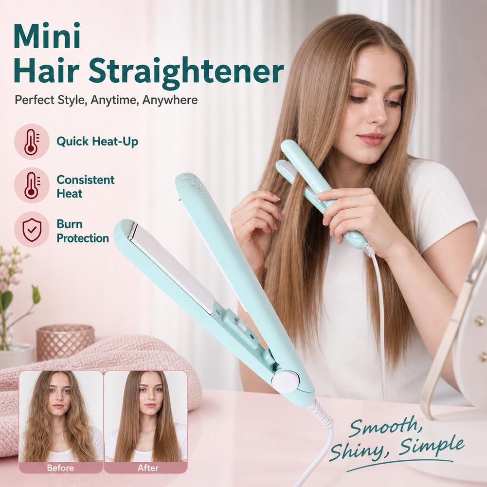 Mini Splint Flat Iron Hair Str - Hair Curling Wand review and price