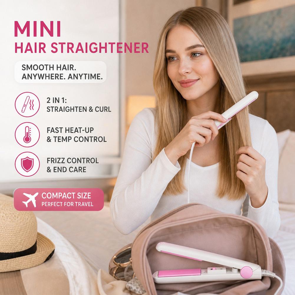 Mini Splint Flat Iron Hair Str - Hair Curling Wand review and price