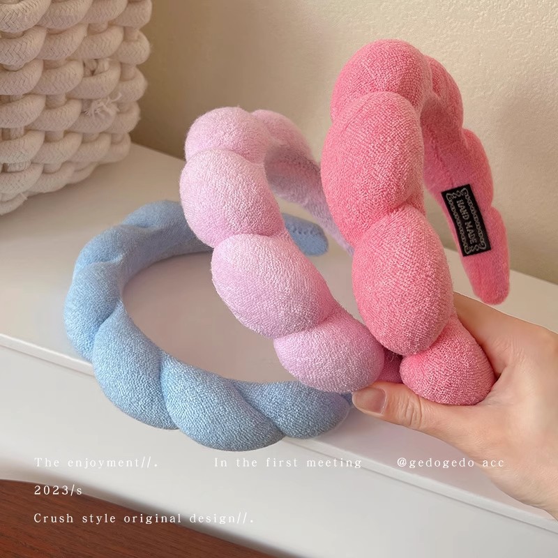 Retro Puffy Hair Band Sponge H - Beauty Makeup For Girl review and price