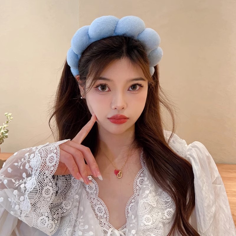 Retro Puffy Hair Band Sponge H - Beauty Makeup For Girl review and price