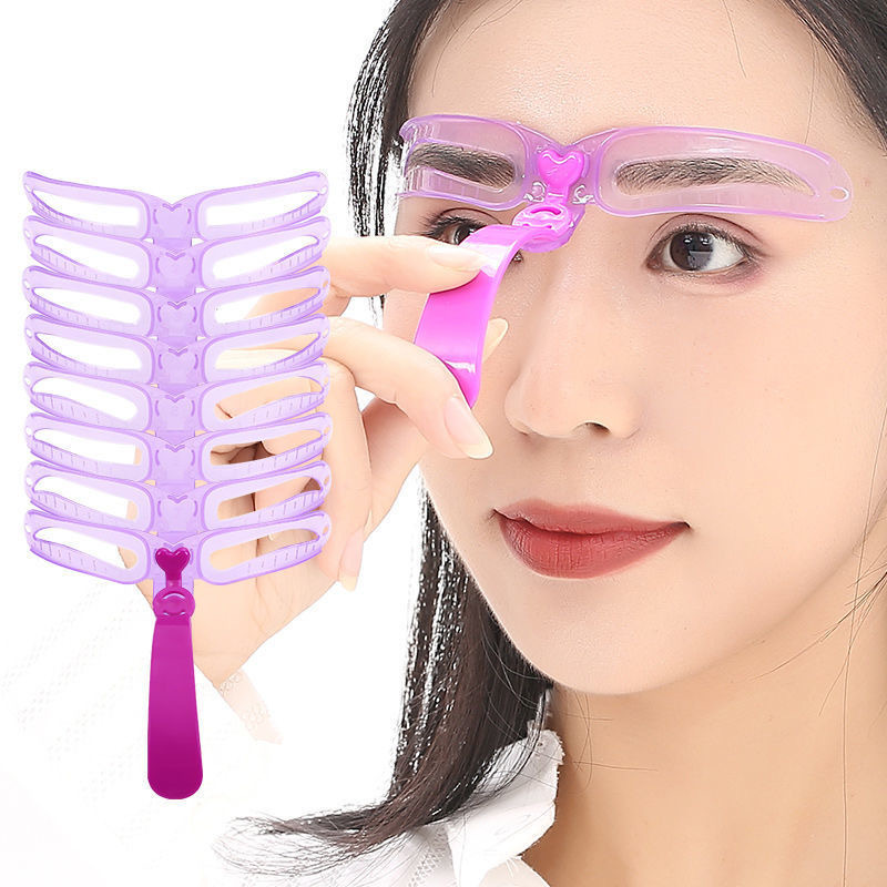 8 In 1 Reusable Eyebrow Stenci - Beauty Makeup Tools Set review and price