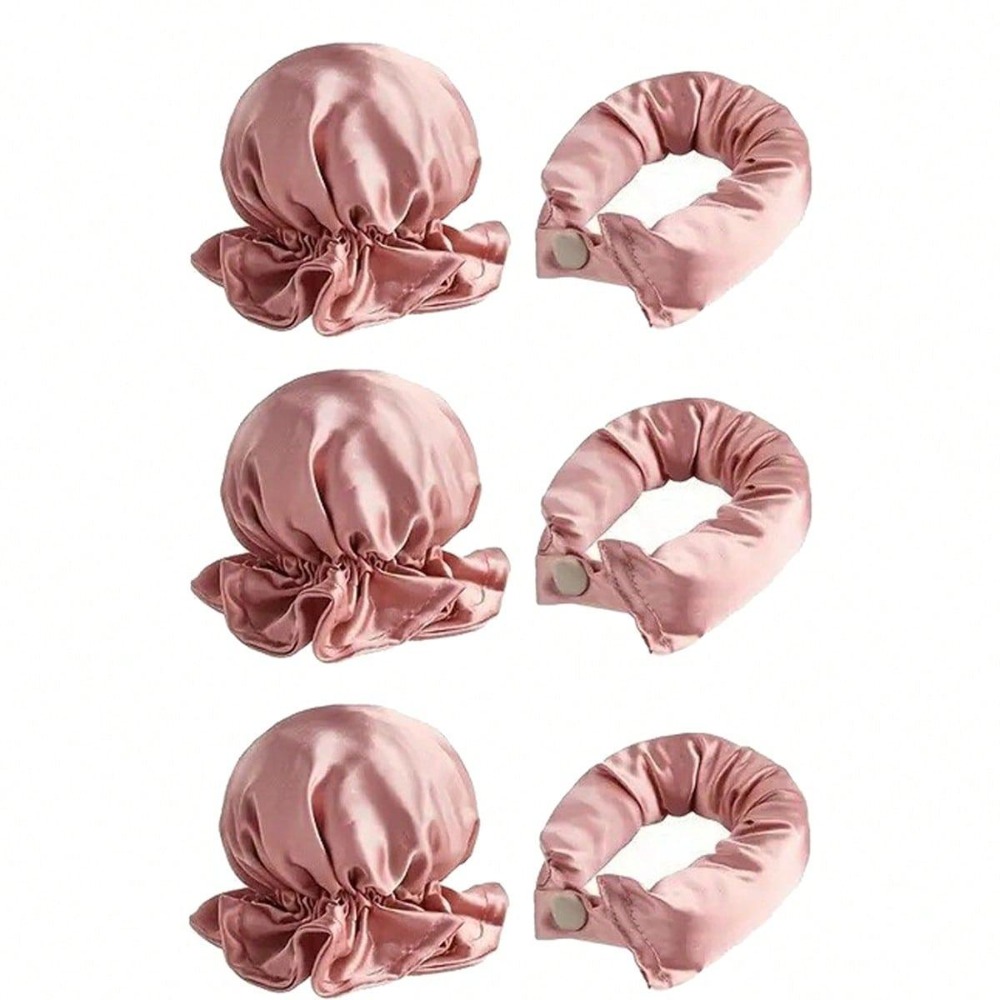 2/4/6Pcs Satin Heatless Curlin - Hair Curling Wand review and price