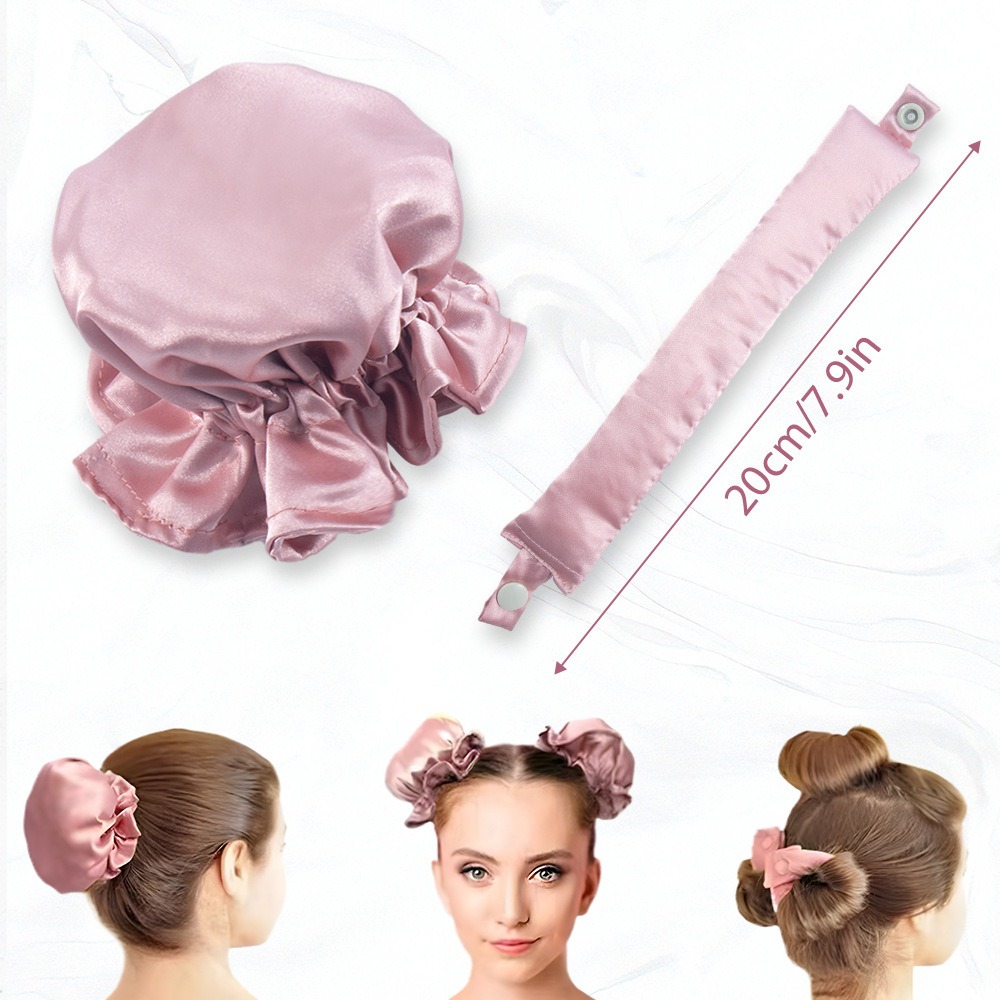 2/4/6Pcs Satin Heatless Curlin - Hair Curling Wand review and price