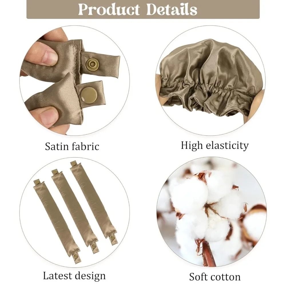 2/4/6Pcs Satin Heatless Curlin - Hair Curling Wand review and price