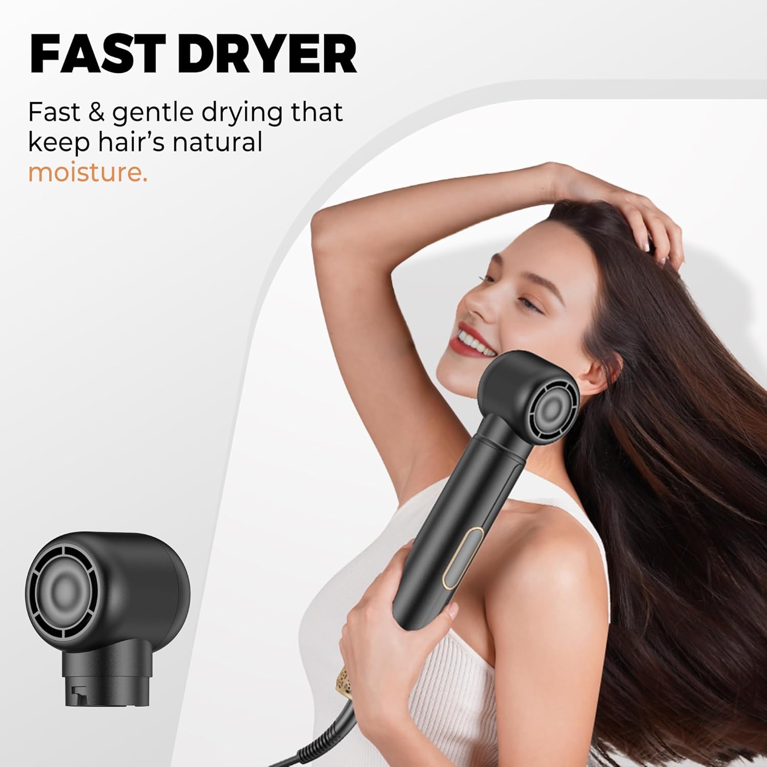 5 in 1 Blow Dryer Brush, Upgra - Hair Curling Wand review and price