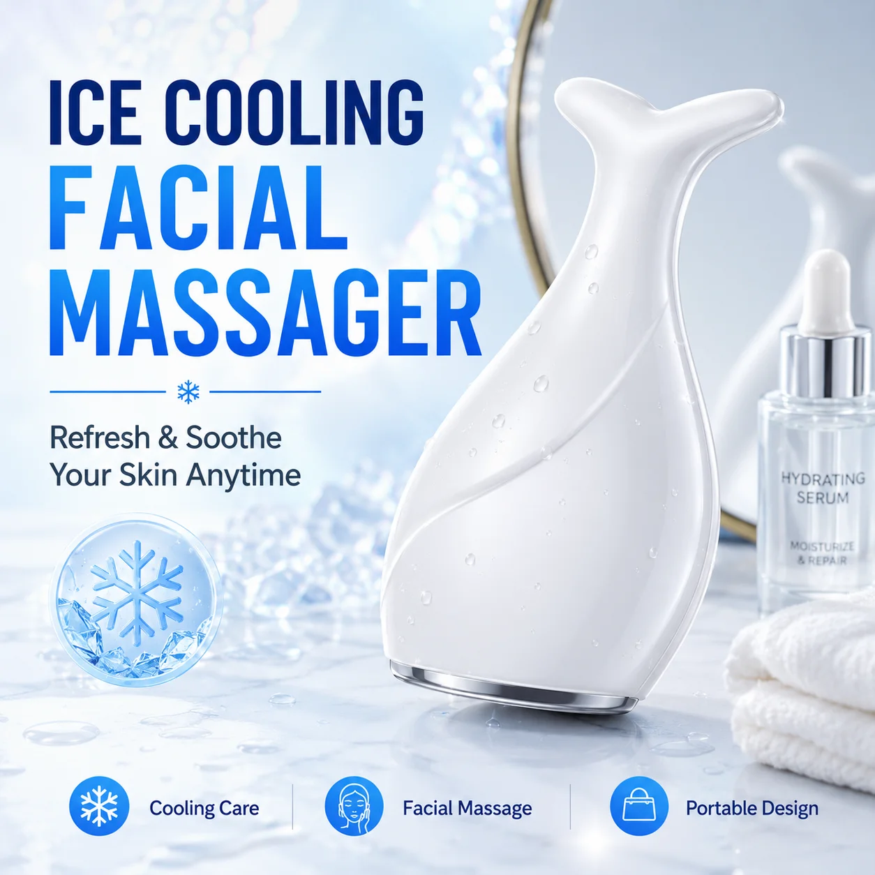 Fish Tail Ice Roller Facial Ma - Hair Scalp Massager review and price