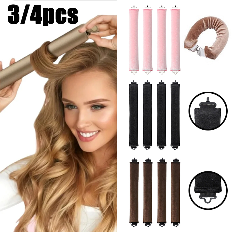 3/4pcs No Heat Hair Rollers He - Hair Curling Wand review and price
